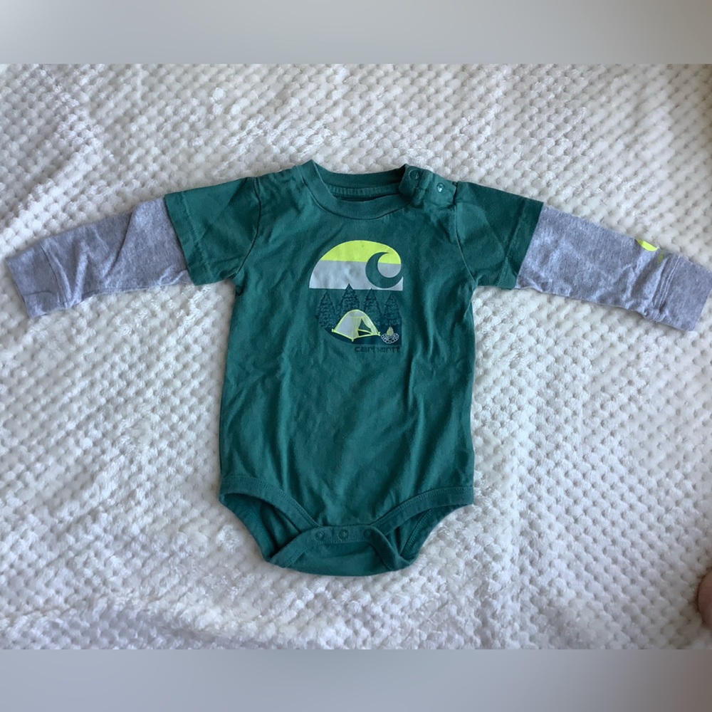 Carhartt Long Sleeve Baby Bodysuit 12 Month 12M